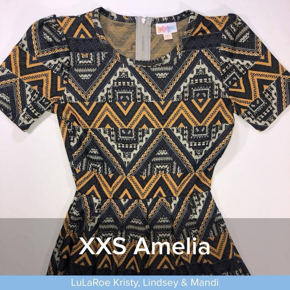 LuLaRoe Amelia Tribal Pattern Dress